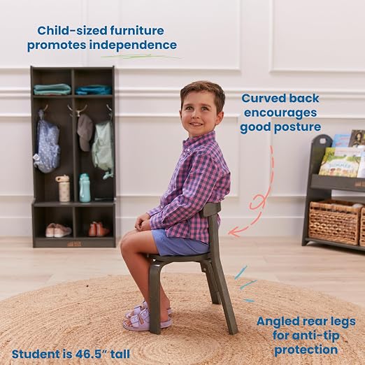 ECR4Kids Bentwood Table and Curved Back Chair Set, Kids Furniture - Image 4