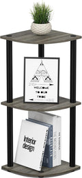Furinno TURN-N-TUBE Corner Shelf, 3-Tier Corner Bookshelf, Display Storage by Furinno-FitsYourSpaceFitsYourBudget