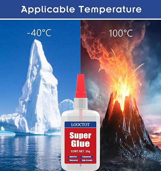 Super Glue with Brush Applicator & Nozzle, 3D Printer Thick Glue - Image 5