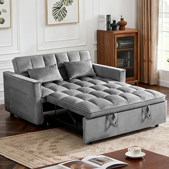 Pull Out Couch, Loveseat Sleeper Sofa Bed - Image 3