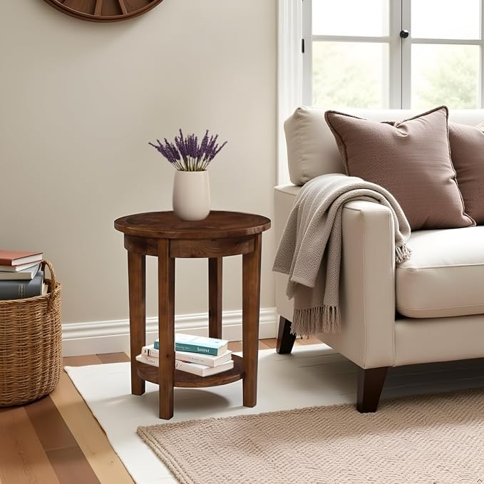 Alaterre Furniture Revive 20 Inch Round End Table - Image 6