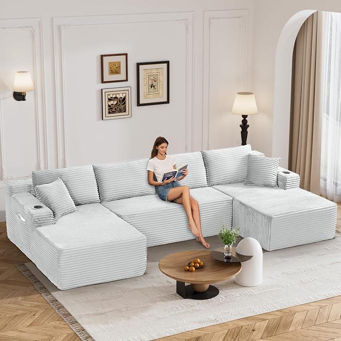 133" Oversized Cloud Boneless Sofa Couch - Image 8