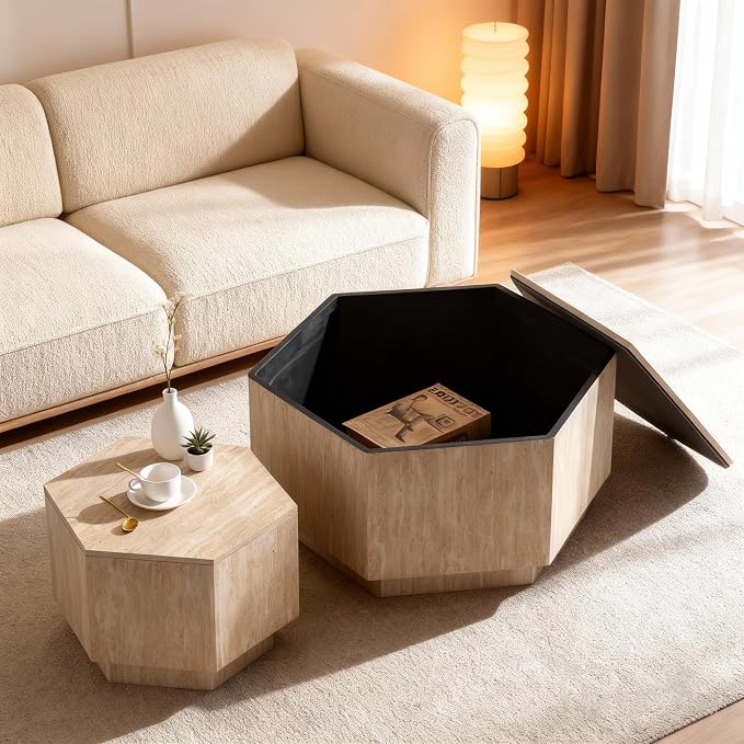 Hexagonal Nesting Coffee Tables by Vulacko