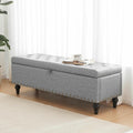 Mangodan 50" Storage Ottoman Bench, Tufted Ottoman by Mangodan