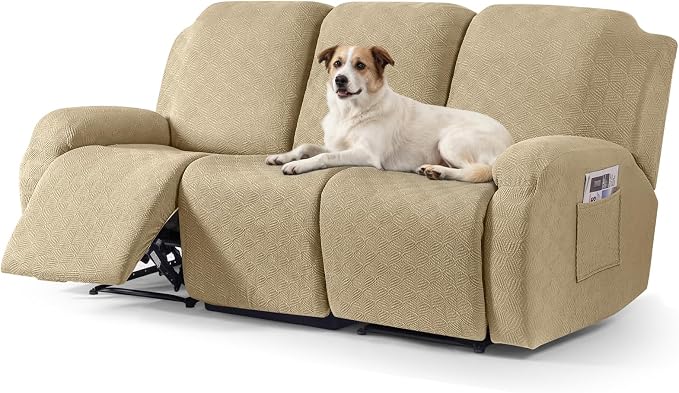 Timeles Recliner Covers for 3 Seater Reclining Couch Covers Sofa Slipcover by Timeles-BetterForYourHomeBetterForThePlanet