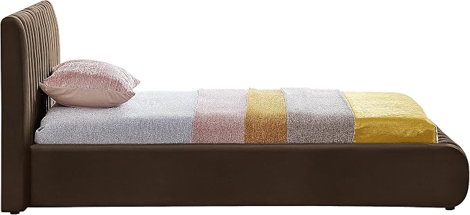 Meridian Furniture NicoBrown-T Nico Collection Modern | Contemporary Velvet - Image 6