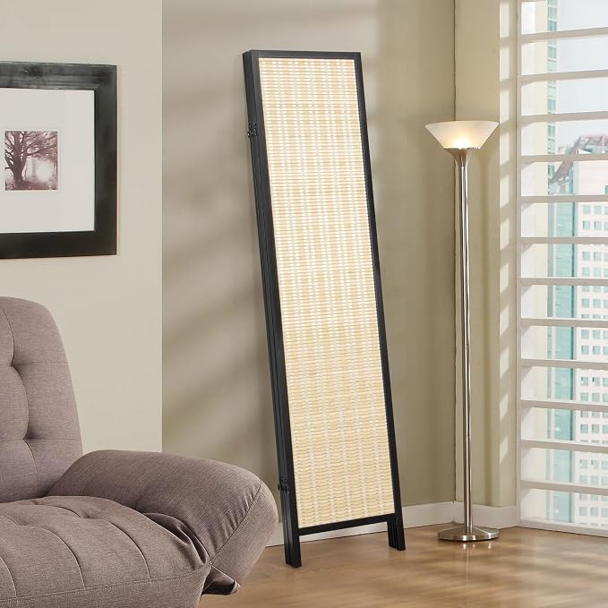 Roundhill Furniture Inkwell 4-Panel Bamboo Room Divider, Folding Portable - Image 5