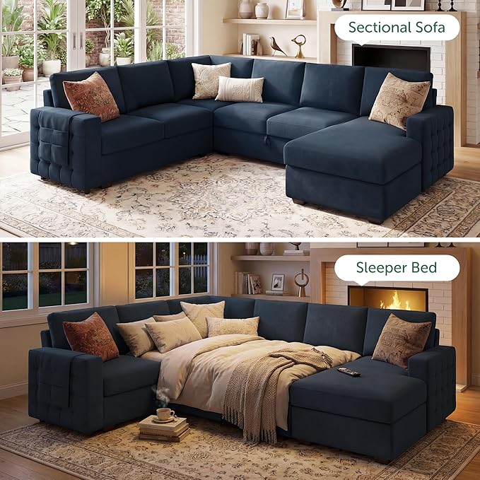 HONBAY Sectional Sleeper Sofa - Image 3