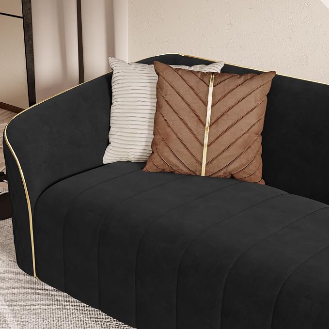 1-Piece Luxury Velvet Sofa Set for Living Room, Elegant Design Couch Set - Image 8