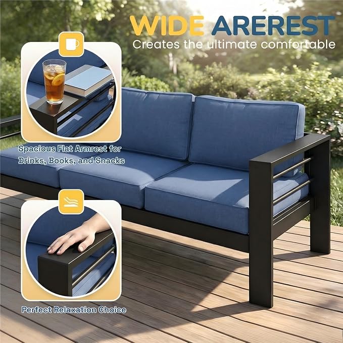 Solaste Aluminum Patio Furniture Set - Image 5