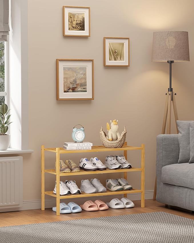 Kitsure Bamboo Wooden Shoe Rack - Image 8
