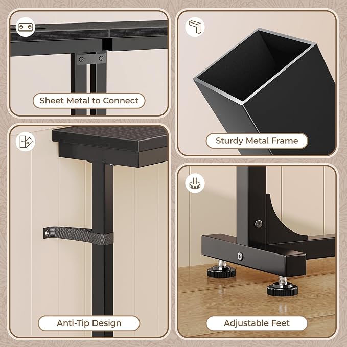 Huuger 78.7 Inch Behind Couch Table - Image 9
