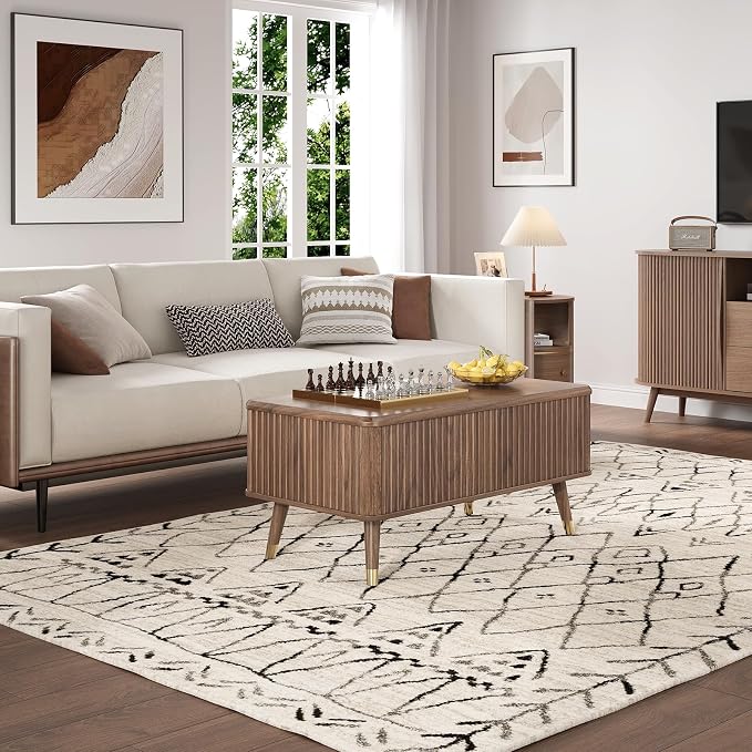 SULIVES Lift Top Coffee Table - Image 7