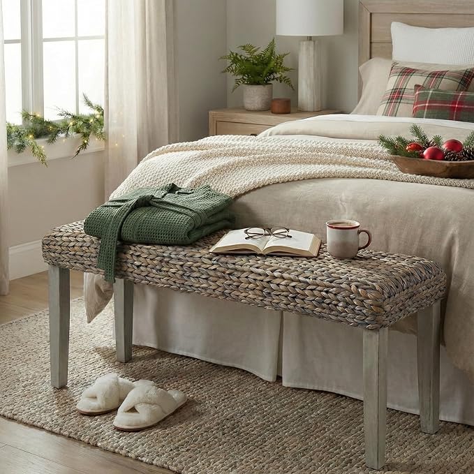 Solid Wood Acacia Indoor Bench by AVCONNECT