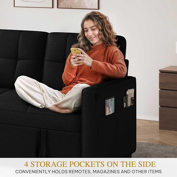 DWVO 55" Convertible Sofa Bed, 3-in-1 Sleeper Sofa - Image 7