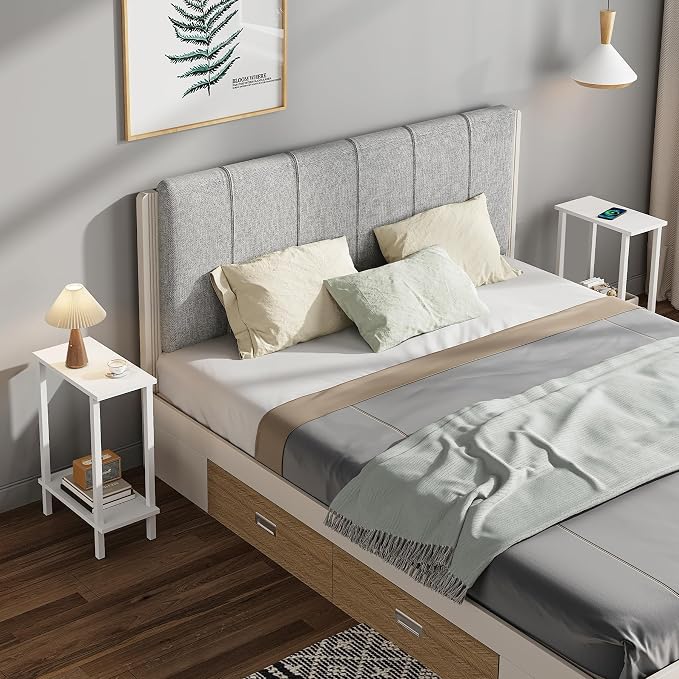 TUTOTAK Small Side Table, Narrow End Table, Skinny Sofa Table, Slim Nightstand - Image 8