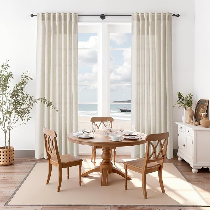 Nanspring Vanilla Curtains 90 Inches Long - Image 8