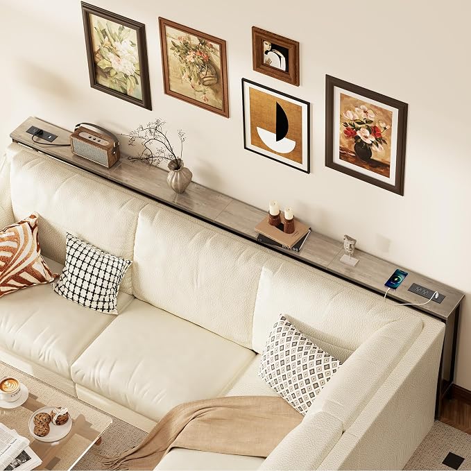 SUPERJARE 102.4 Inch Sofa Table - Image 2