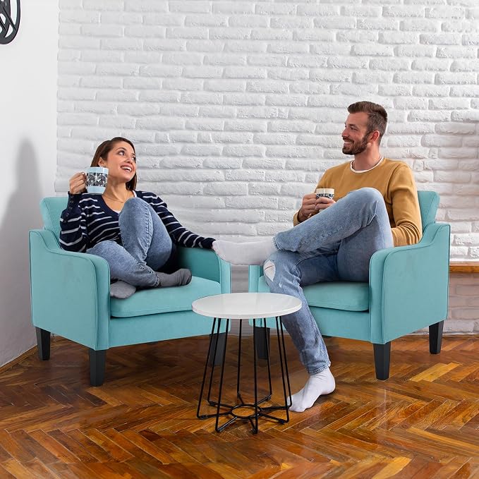 VINGLI Accent Chairs for Living Room Mid Century Modern Chair Sofa Chair - Image 9