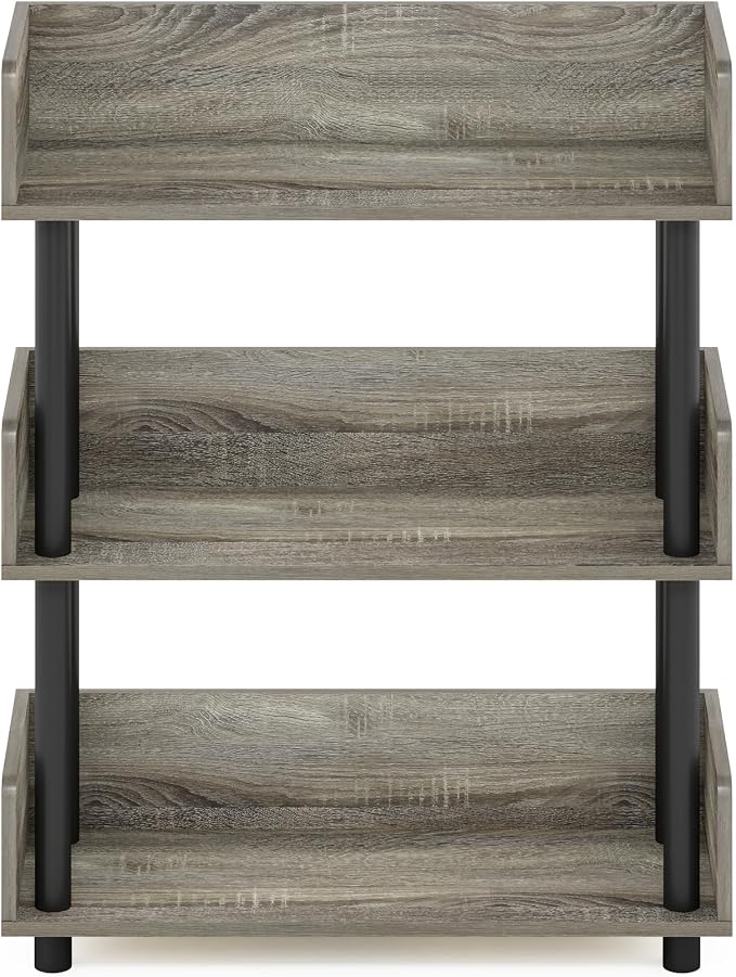 Furinno TURN-N-TUBE Display Shelf, 3-Tier Storage Shelves - Image 6