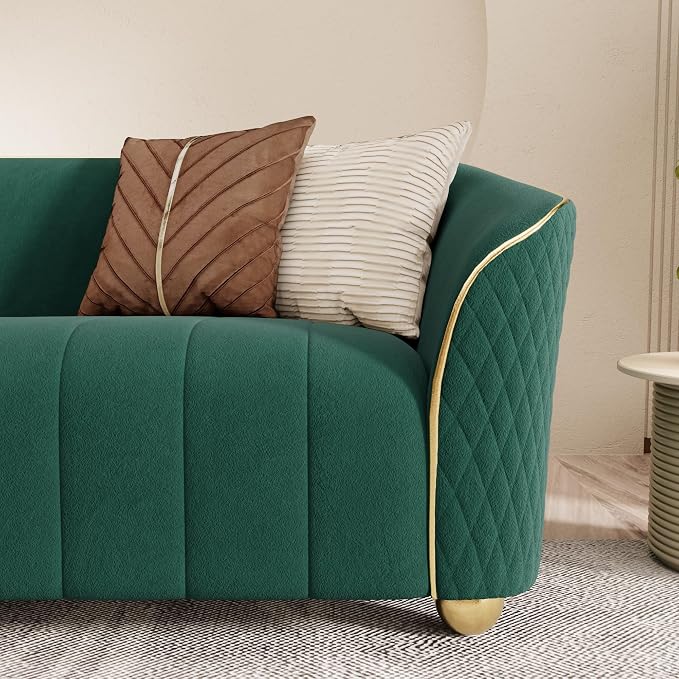 1-Piece Luxury Velvet Sofa Set for Living Room, Elegant Design Couch Set - Image 4