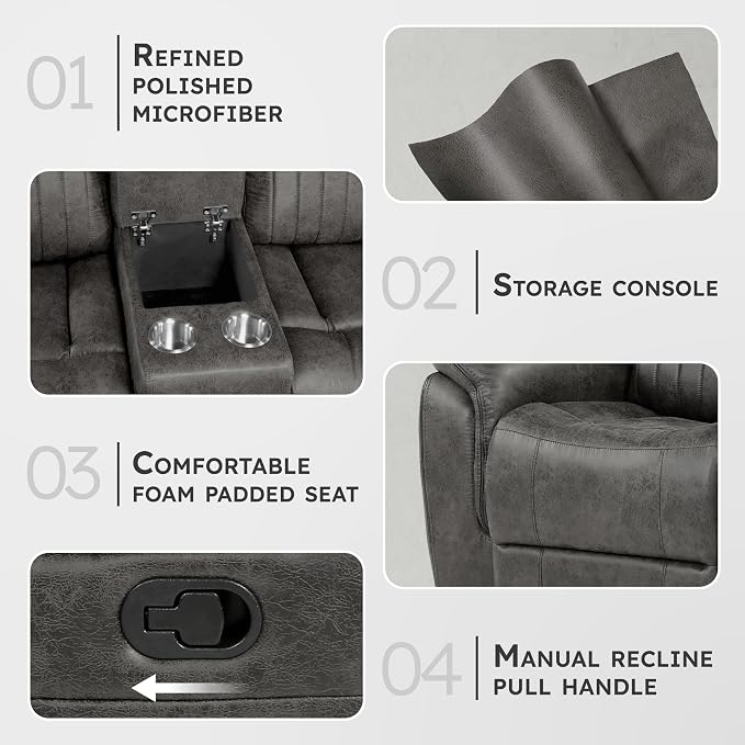 Lexicon Reclining Sectional Couches - Image 3