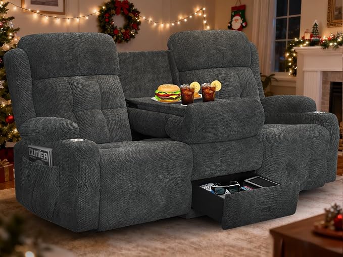 3-Seater Reclining Loveseat Sofa - Image 9