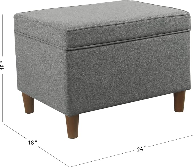HomePop 24" Storage Ottoman - Image 3