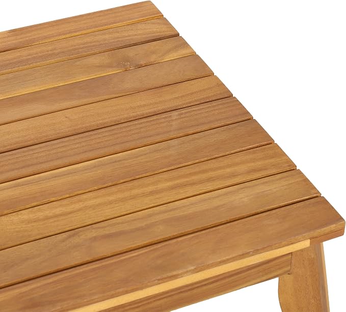 VilroCaz 4-Pieces Acacia Wood Patio Furniture Set, All-Weather Outdoor Patio - Image 9