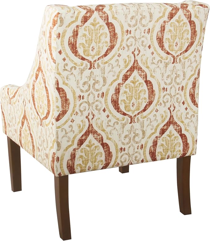 Homepop Home Decor | Upholstered Classic Swoop Arm Accent Chair | Accent Chairs - Image 5