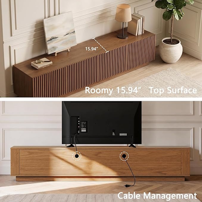 86.61" Mid-Century Modern TV Stand - Image 5