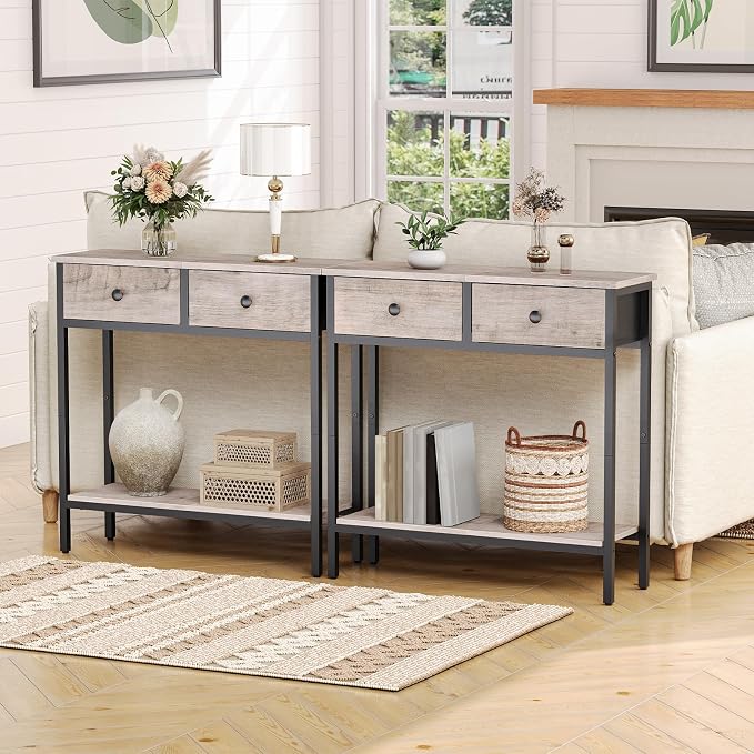 HOOBRO 29.5" Narrow Console Table - Image 2