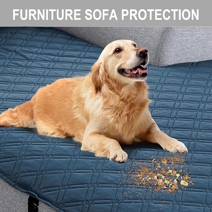 Genina L Shape Couch Cover, Sectional Couch Chaise Covers, Waterproof Washable - Image 5