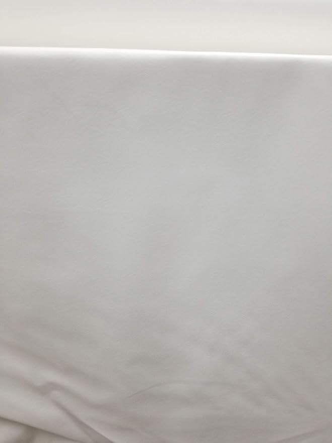 NAT Leathers | White Soft Faux Vegan Leather PU | 5 Yards Cut by The Yard | by NATLeathers