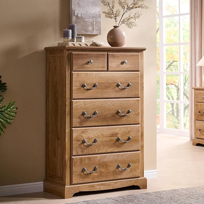 T4TREAM 48" Tall 6 Drawers Dresser Chests by T4TREAMFurniture