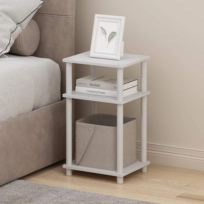 Furinno Just Turn-N-Tube Open Storage Nightstand, 1 Pack - Image 9