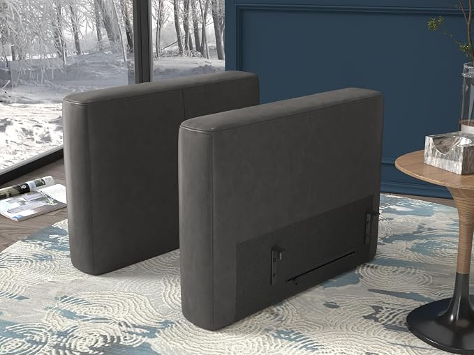 EASE MOOSE Armrest Module for Modular Sectional Sofa, Faux Leather Side - Image 2