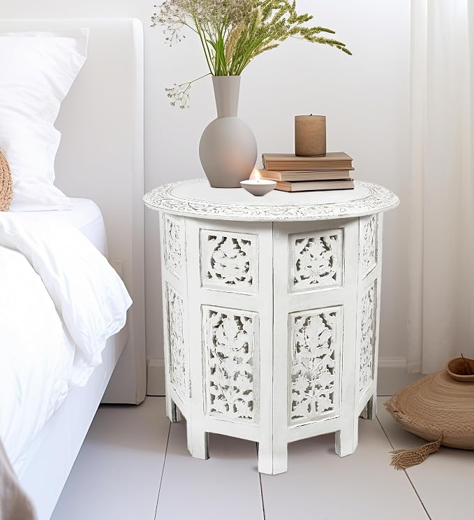 COTTON CRAFT Solid Wood Accent End Table - Image 2