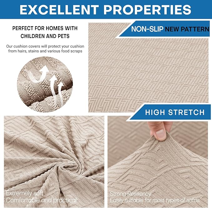 XINEAGE 2026 New 4 Pieces Extra Large Couch Covers - Image 2