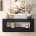 Epecoya 78 Inch Extra Long Console Table, 2-Tier Wood Entryway Table by YourCozyUpgradeAwaits
