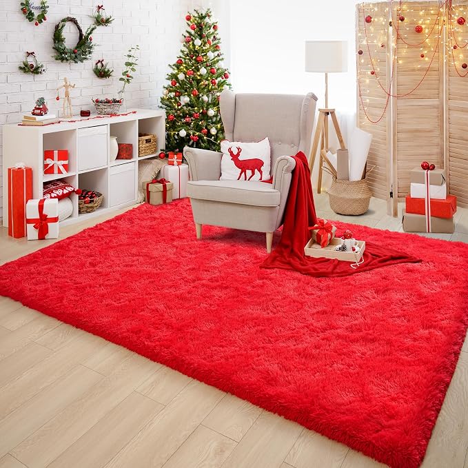 Chicrug Soft Area Rugs for Bedroom Living Room Plush Fluffy Rug 5x8 Feet - Image 5