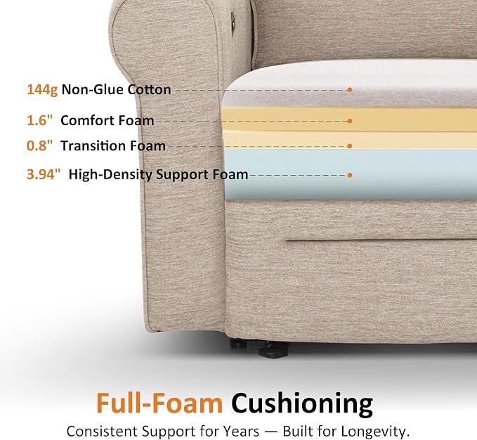 MCombo 87.8" Wall Hugger Power Reclining Sofa - Image 10
