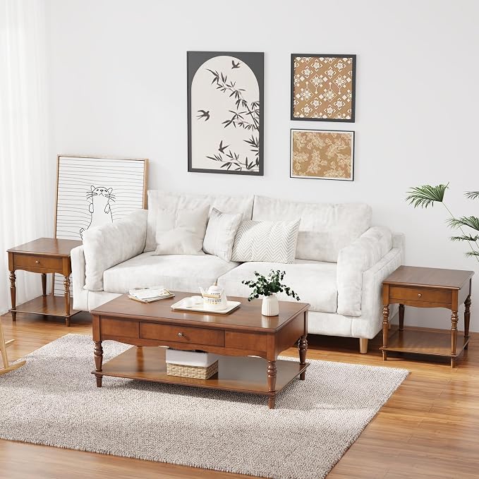 Rectangle Coffee Table with Drawers - Image 3