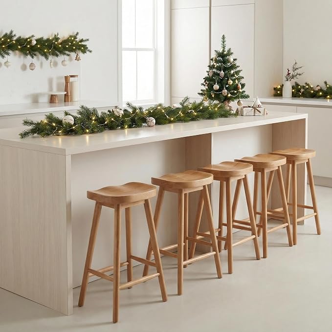 LukeAlon 24.25 Inch Bar Stools Set of 4 - Image 6