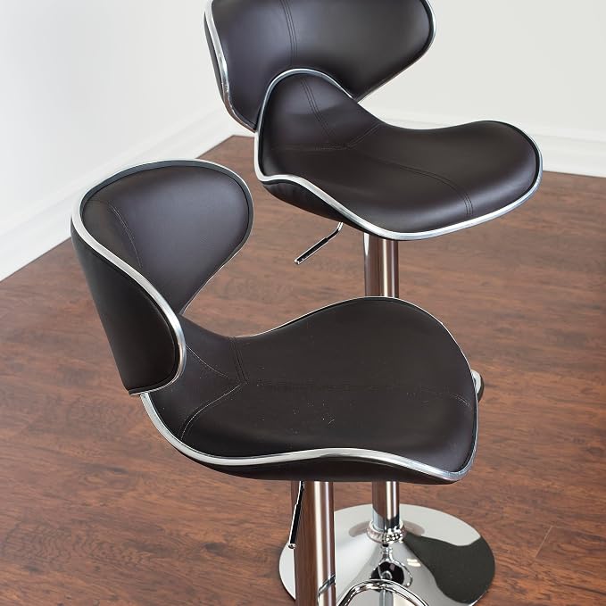 Roundhill Furniture Masaccio Cushioned Leatherette Upholstery Airlift - Image 9
