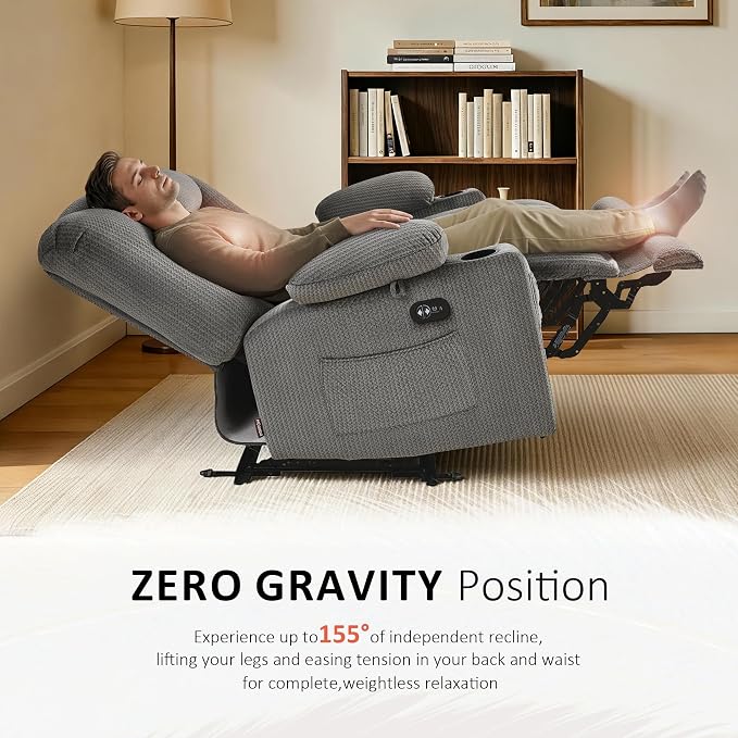 MCombo 55.9" Zero Gravity Power Loveseat Recliner - Image 5