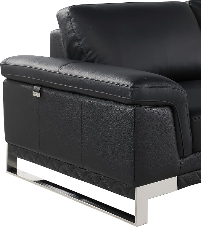 Blackjack Furniture Weston Collection Genuine Italian Leather Living Room - Image 9
