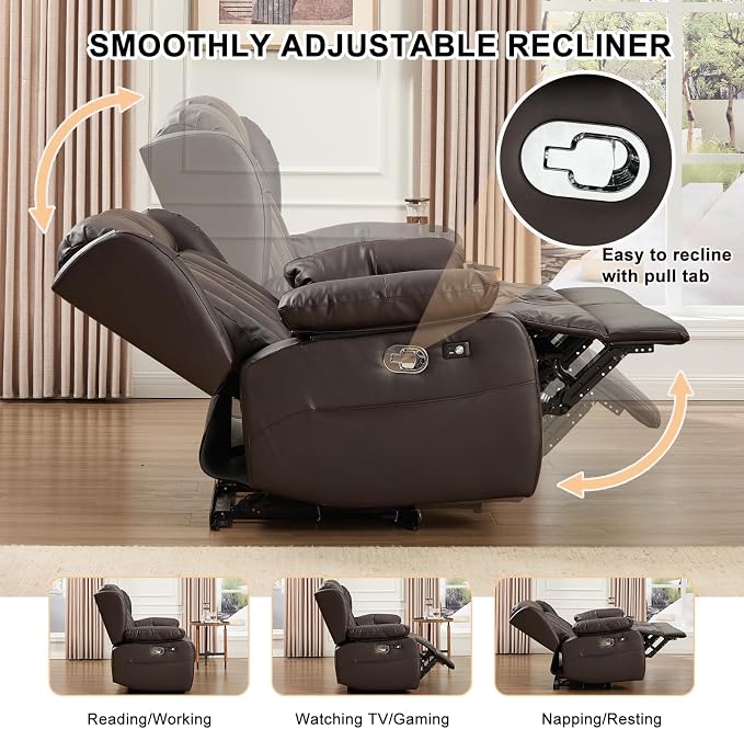 58.3" Reclining Loveseat Sofa, RV Loveseat Recliner Couch - Image 3