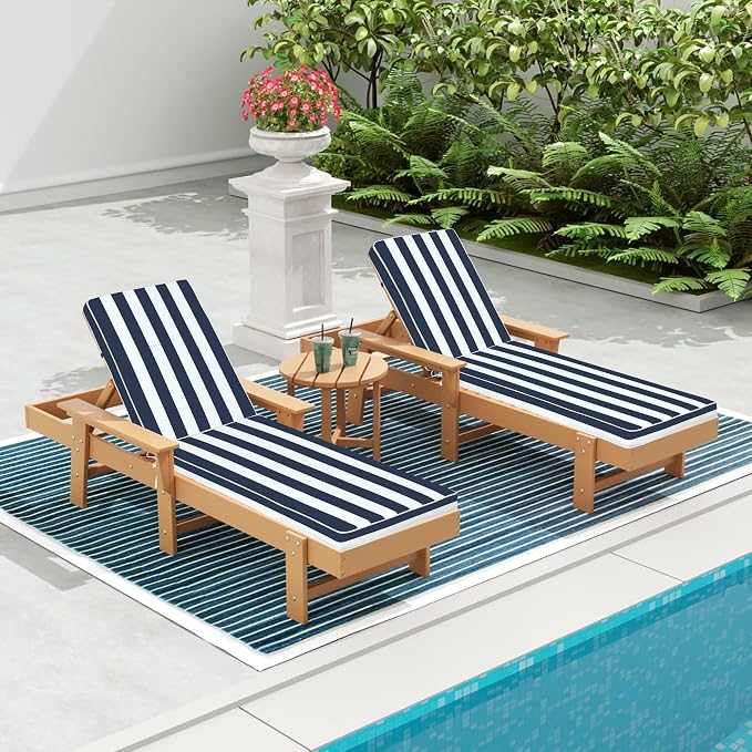 Only choice Chaise Lounge Cushions Outdoor, Fade & Water Resistant Patio Lounge - Image 2