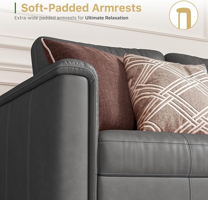 SITJOY Faux Leather Living Room Chair - Image 4